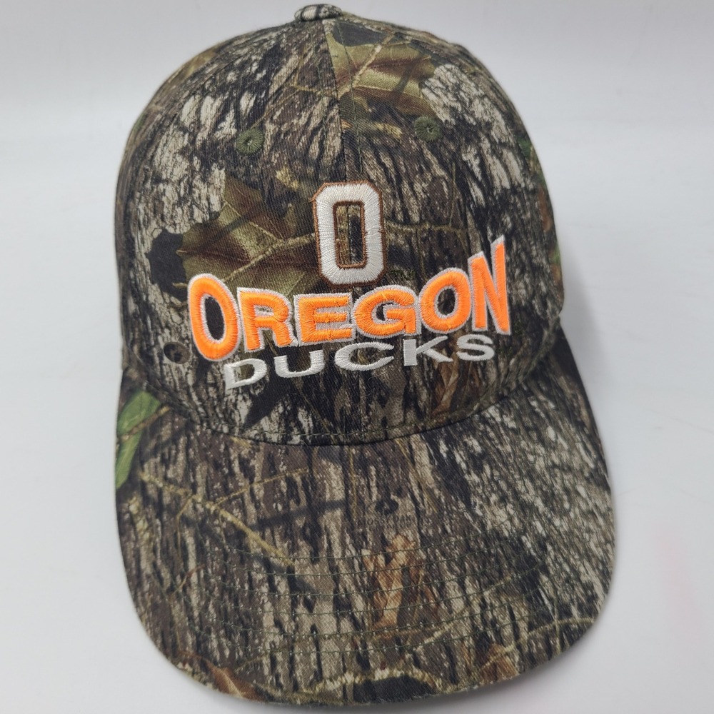 Oregon‎ Ducks Hat Adjustable Captivating Headgear Camo Green Brown Orange NCAA